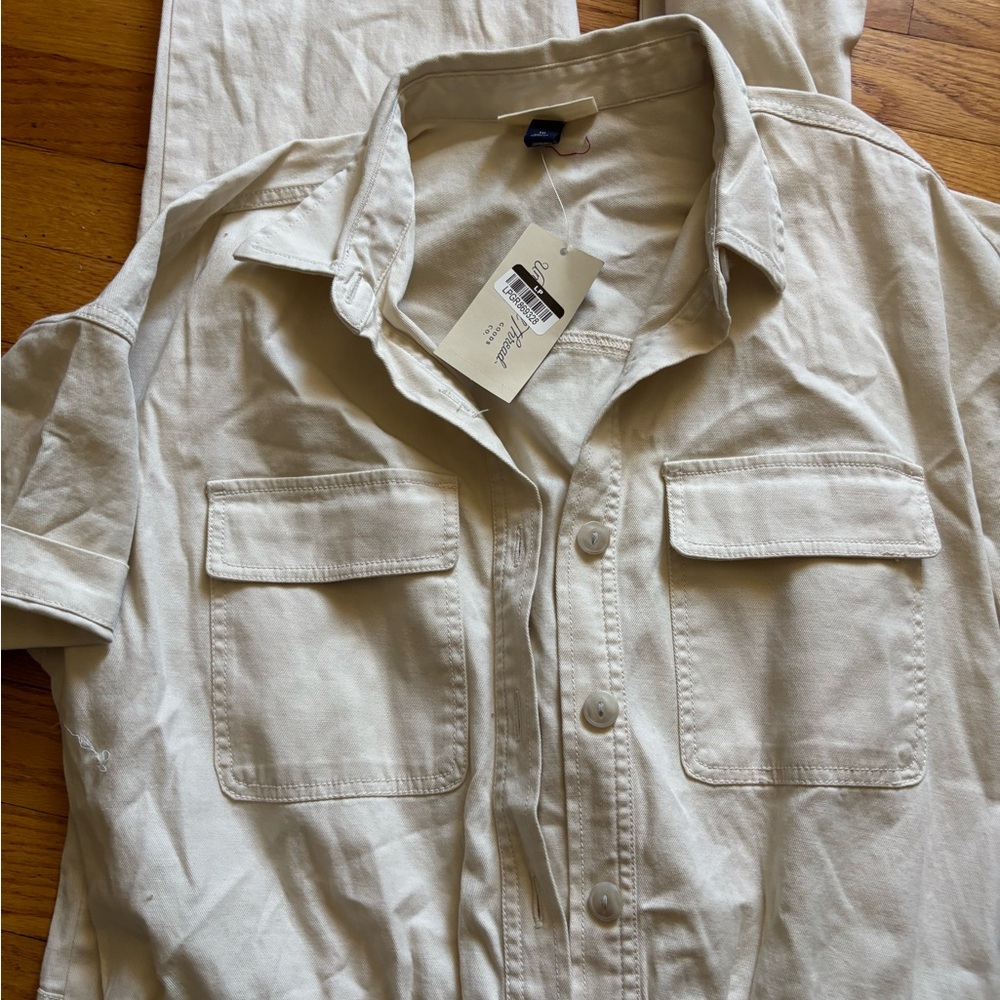 Universal Thread Cream Jumpsuit - Picture 4 of 4